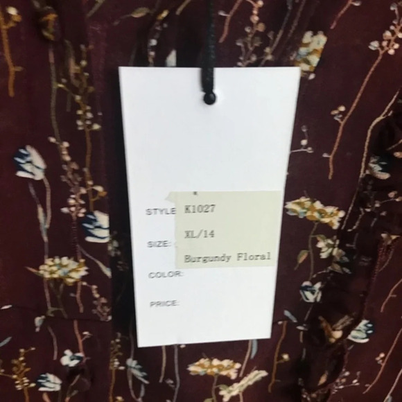 Unique Vintage 40’s Style Floral Audra Blouse, NWT - Picture 8 of 9